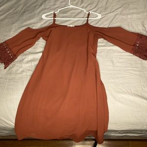 Party Dress with Cutout Shoulders